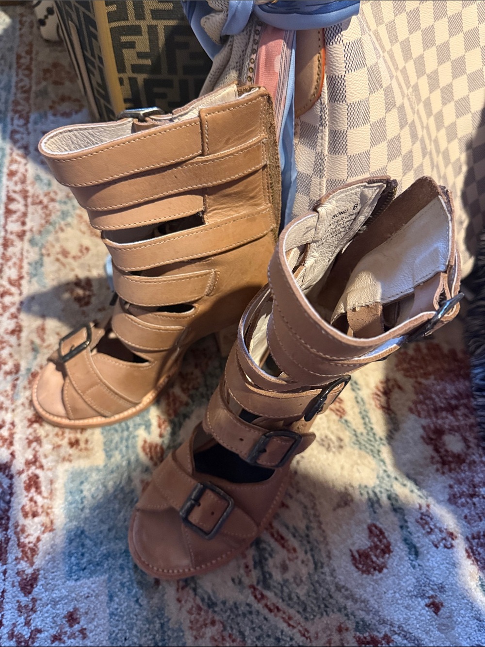 Freebird by Steven Tan Strappy Gladiator Heeled Sandals